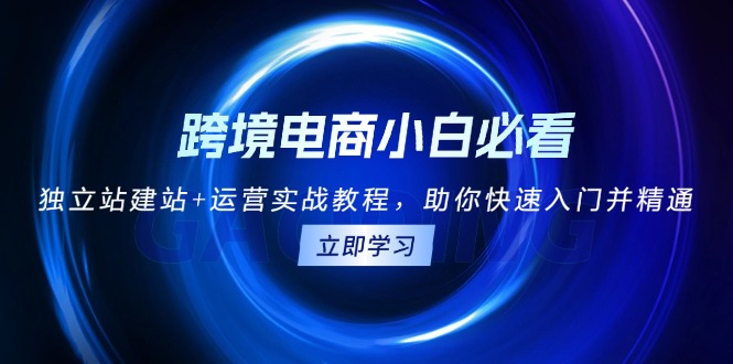 跨境电商小白必看！独立站建站+运营实战教程，助你快速入门并精通-云创网