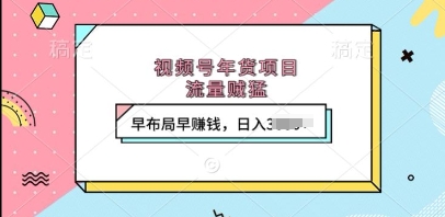 视频号年货项目，流量贼猛，早布局早挣钱，日入上k【揭秘】-云创网