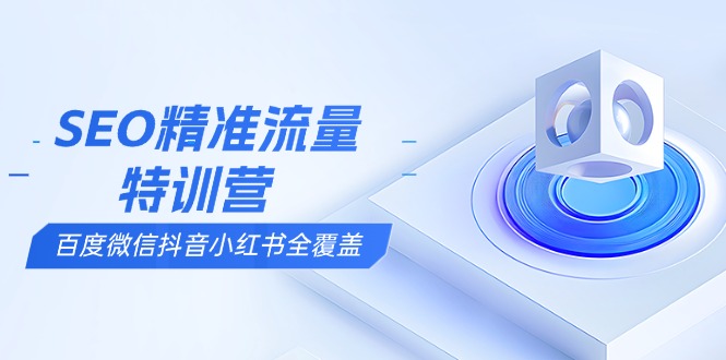 SEO精准流量特训营，百度微信抖音小红书全覆盖，带你搞懂搜索优化核心技巧-云创网
