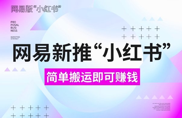 网易官方新推“小红书”，搬运即有收益，新手小白千万别错过(附详细教程)【揭秘】-云创网