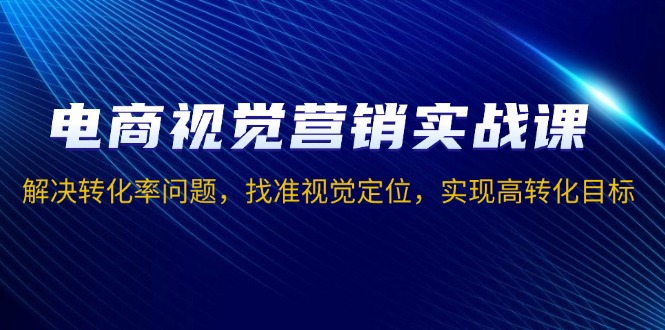 电商视觉营销实战课，解决转化率问题，找准视觉定位，实现高转化目标-云创网