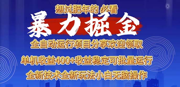 2025暴力掘金项目，想过肥年必看！-云创网