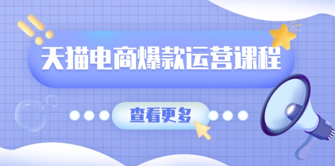 天猫电商爆款运营课程，爆款卖点提炼与流量实操，多套模型全面学习-云创网