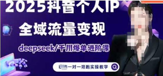 2025个人IP短视频带货(进阶版)全域流量变现，deepseek千川爆单进阶课-云创网