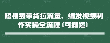 短视频带货拉流量，编发视频制作实操全流程(可搬运)-云创网