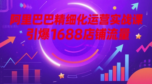 阿里巴巴精细化运营实战课，引爆1688店铺流量-云创网