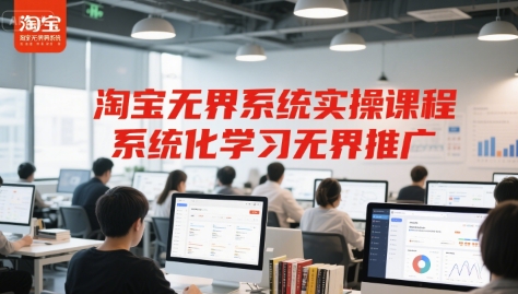 淘宝无界系统实操课程，系统化学习无界推广-云创网
