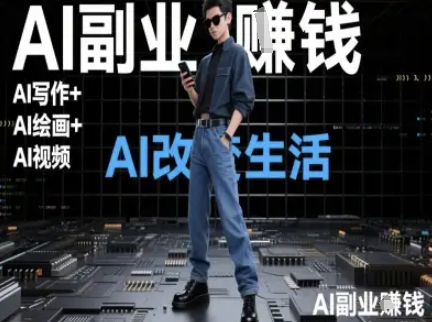 AI改变生活(Ai写作+AI绘画+Ai视频)，AI副业挣钱-云创网