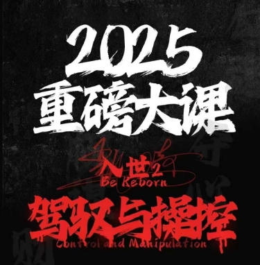 2025重磅大课，入世2，驾驭与控制-云创网