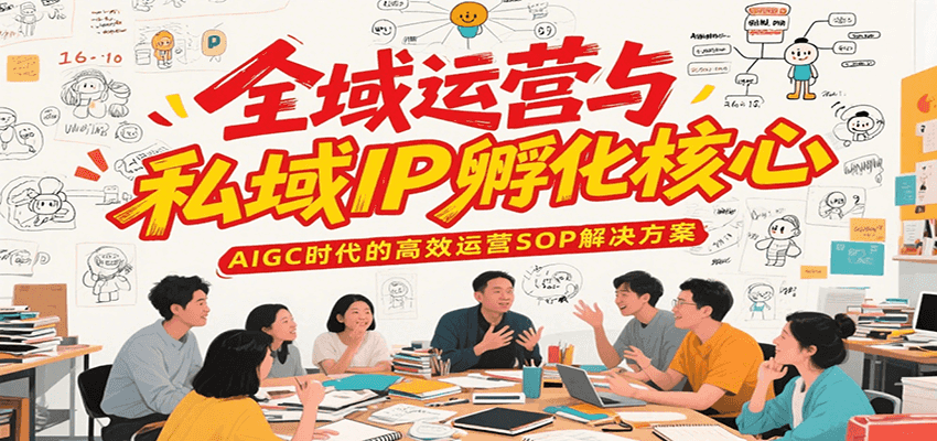 全域运营与私域IP孵化核心，AIGC时代的高效运营SOP解决方案-云创网