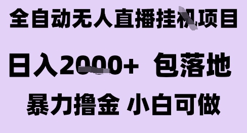 最新全自动抖音无人直播挂G项目，日入2k+ 包落地暴力撸金，小白可做【揭秘】-云创网