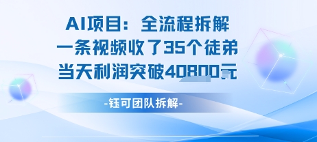 AI收徒变现闭环：一条视频收35人，日入1k+(附完整SOP)-云创网