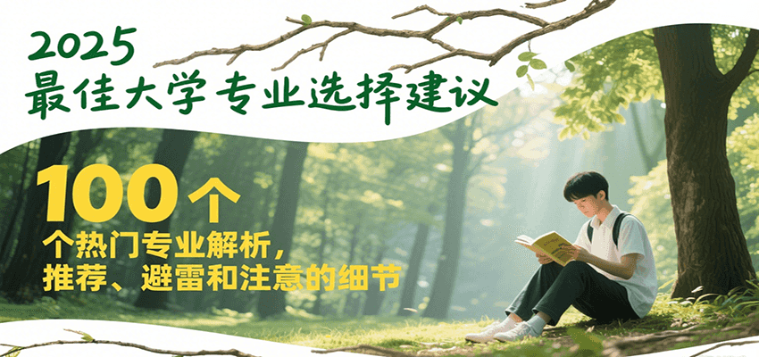 2025最佳大学专业选择建议，100个热门专业解析，推荐、避雷和注意的细节-云创网