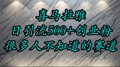 喜马拉雅，小而精的流量赛道，日进500+精准创业粉-云创网
