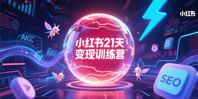 小红书21天变现训练营，AIGC工具高效应用，SEO优化核心技巧-云创网