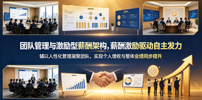 团队管理与激励型薪酬架构，薪酬激励驱动自主发力，辅以人性化管理凝聚团队，实现个人增收与整体业绩同步提升-云创网