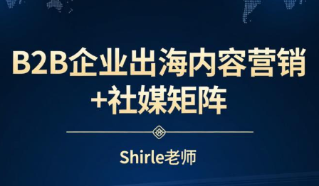 shirle老师·B2B企业出海内容营销+社媒矩阵-云创网