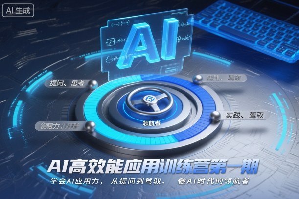 AI高效能应用训练营第一期，学会AI应用力，从提问到驾驭，做AI时代的领航者-云创网