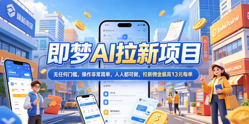 2026年即梦AI拉新项目最新玩法，无任何门槛，操作非常简单，人人都可做，拉新佣金最高13米每单（更新07月25日）-云创网
