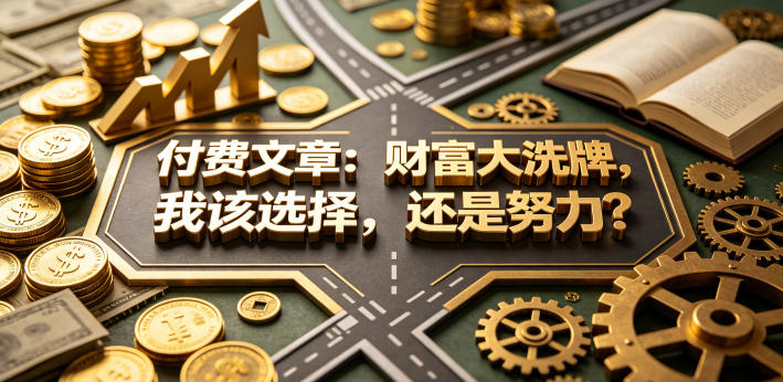 付费文章：财富大洗牌，我该选择，还是努力？-云创网