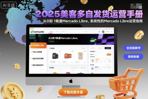 2025美客多自发货运营手册：从0到1精通Mercado Libre，系统性的Mercado Libre运营指南-云创网