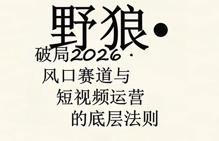 野狼团队·多平台实操运营课(更新4月)-云创网