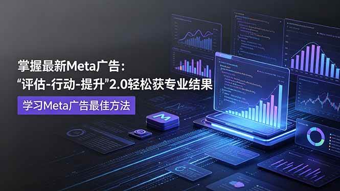 （18972期）掌握最新的Meta广告，通过“评估-行动-提升”2.0版本轻松获得专业级结果。学习目前学习Meta广告的最佳方法-云创网