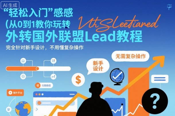 国外联盟賺美刀项目，从0到1教你玩转国外联盟Lead教程，纯新手可操作性100%-云创网
