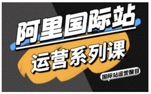 阿里国际站运营系列课，涵盖精准引流、直通车与全站推实战SOP，搭配AI效率工具包与高阶增长玩法(更新)-云创网