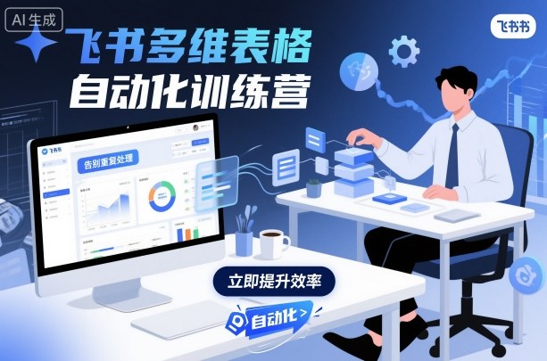 飞书多维表格自动化训练营，手把手教你告别重复处理，用多维表格开启高效办公新模式-云创网