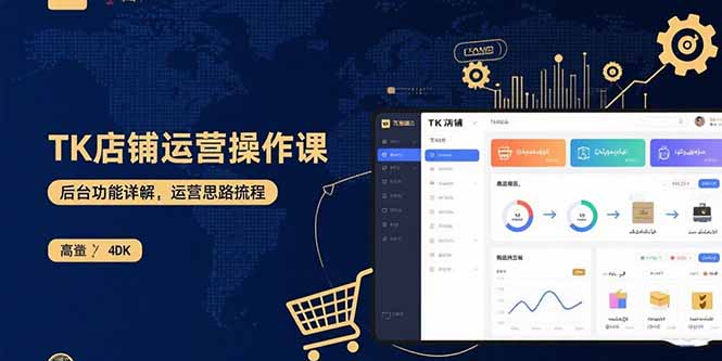 TK店铺运营实操课：后台功能详解，商品上架流程，运营思路拆解-云创网