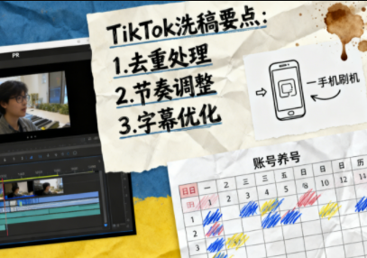 TikTok洗稿剪辑全流程课-云创网