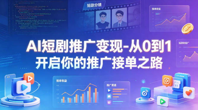 AI短剧推广变现-从0到1开启你的推广接单之路-云创网