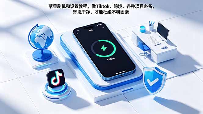 苹果刷机和设置教程，做Tiktok、跨境、各种项目必备，环境干净，才能杜绝不利因素-云创网