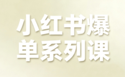 小红书爆单系列课，聚焦小红书电商全链路增长(更新)-云创网