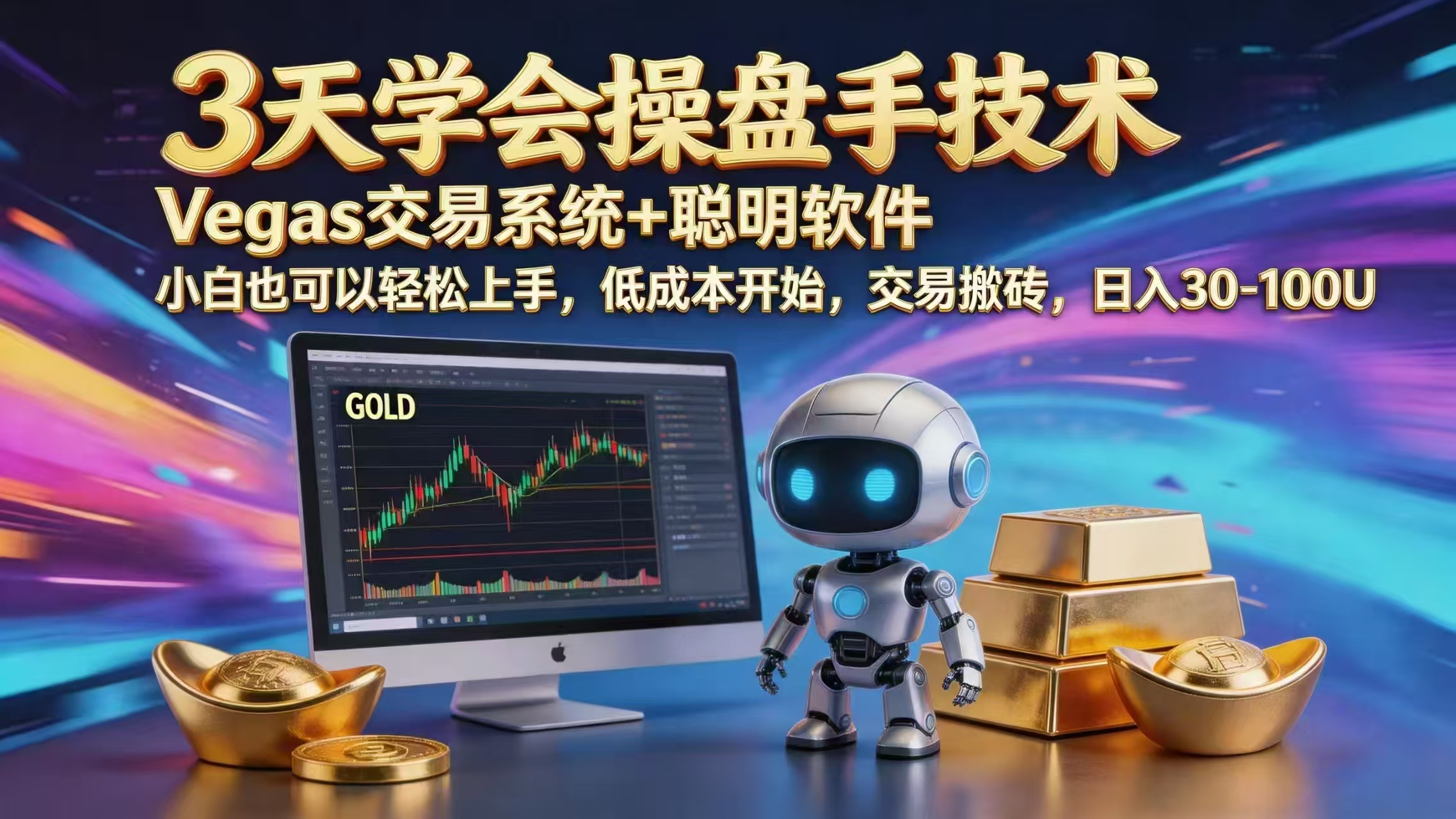 三天学会操盘手技术，vegas技术+聪明软件，小白也可以轻松上手，日入1000+-云创网
