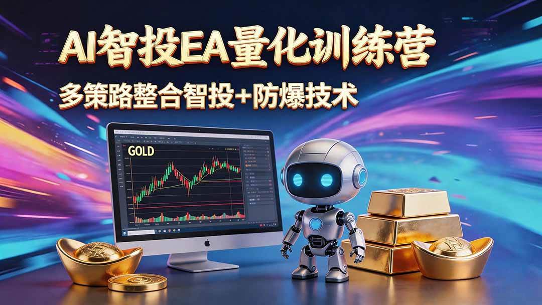 （18880期）AI智投EA量化运营技术，自动化黄金操盘技术，小白也可以轻松上手日入1000+-云创网
