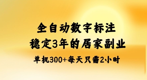 全自动数字标注，稳定3年的蓝海项目，居家也能矩阵开干的副业，单机日入3张+【揭秘】-云创网