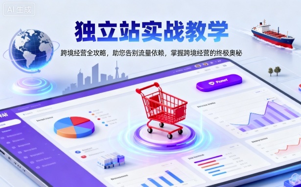 独立站实战教学，跨境经营全攻略，助您告别流量依赖，掌握跨境经营的终极奥-云创网