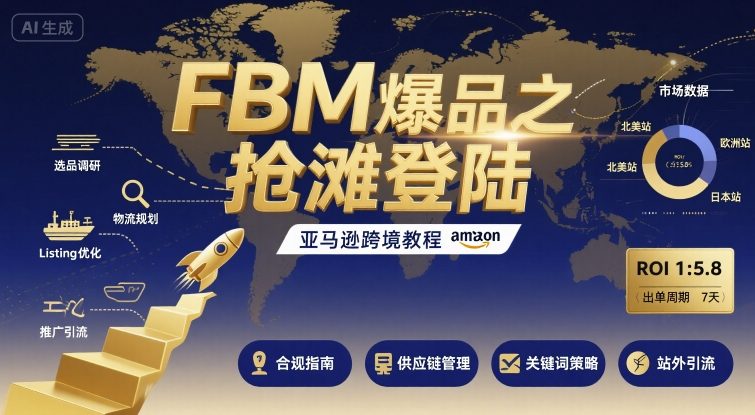 FBM爆品之抢滩登陆-亚马逊跨境教程-云创网