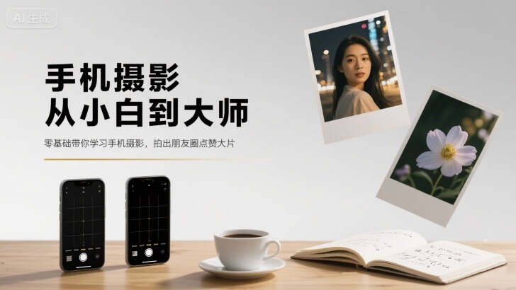 手机摄影从小白到大师，零基础带你学习手机摄影，拍出朋友圈点赞大片-云创网