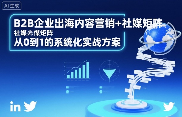 B2B企业出海内容营销+社媒矩阵，从0到1的系统化实战方案-云创网
