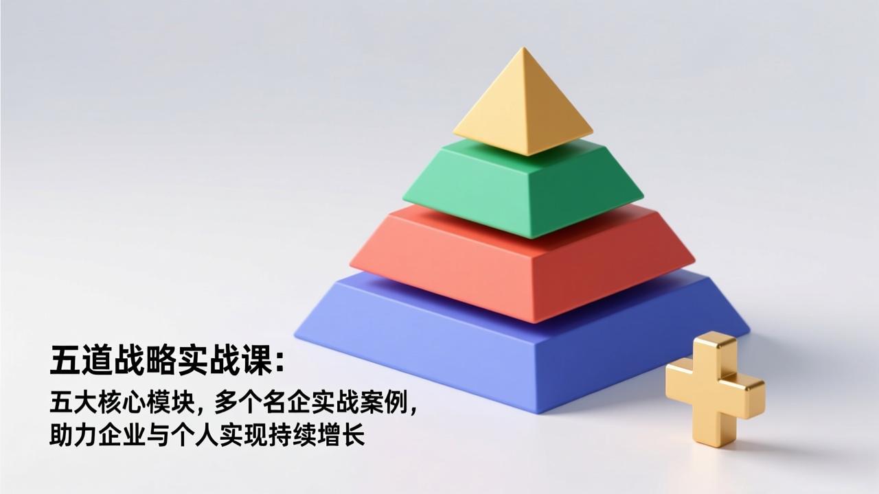 五道战略实战课：五大核心模块，多个名企实战案例，助力企业与个人实现持续增长-云创网