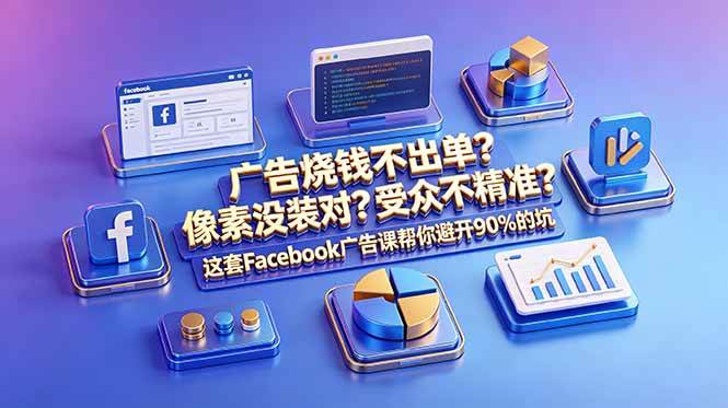 （18850期）广告烧钱不出单？像素没装对？受众不精准？这套Facebook广告课帮你避开90%的坑-原创双语字幕-云创网