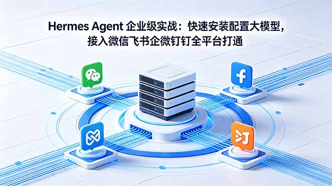 Hermes Agent 企业级实战：快速安装配置大模型，接入微信飞书企微钉钉全平台打通-云创网