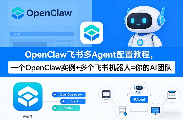 OpenClaw飞书多Agent配置教程(破局星球版)，一个OpenClaw实例+多个飞书机器人=你的AI团队-云创网