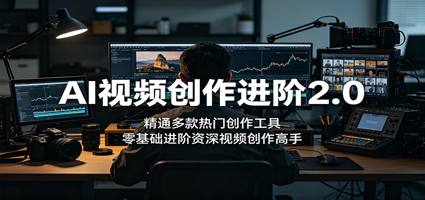 AI视频创作进阶2.0：精通多款热门创作工具，零基础进阶资深视频创作高手-云创网