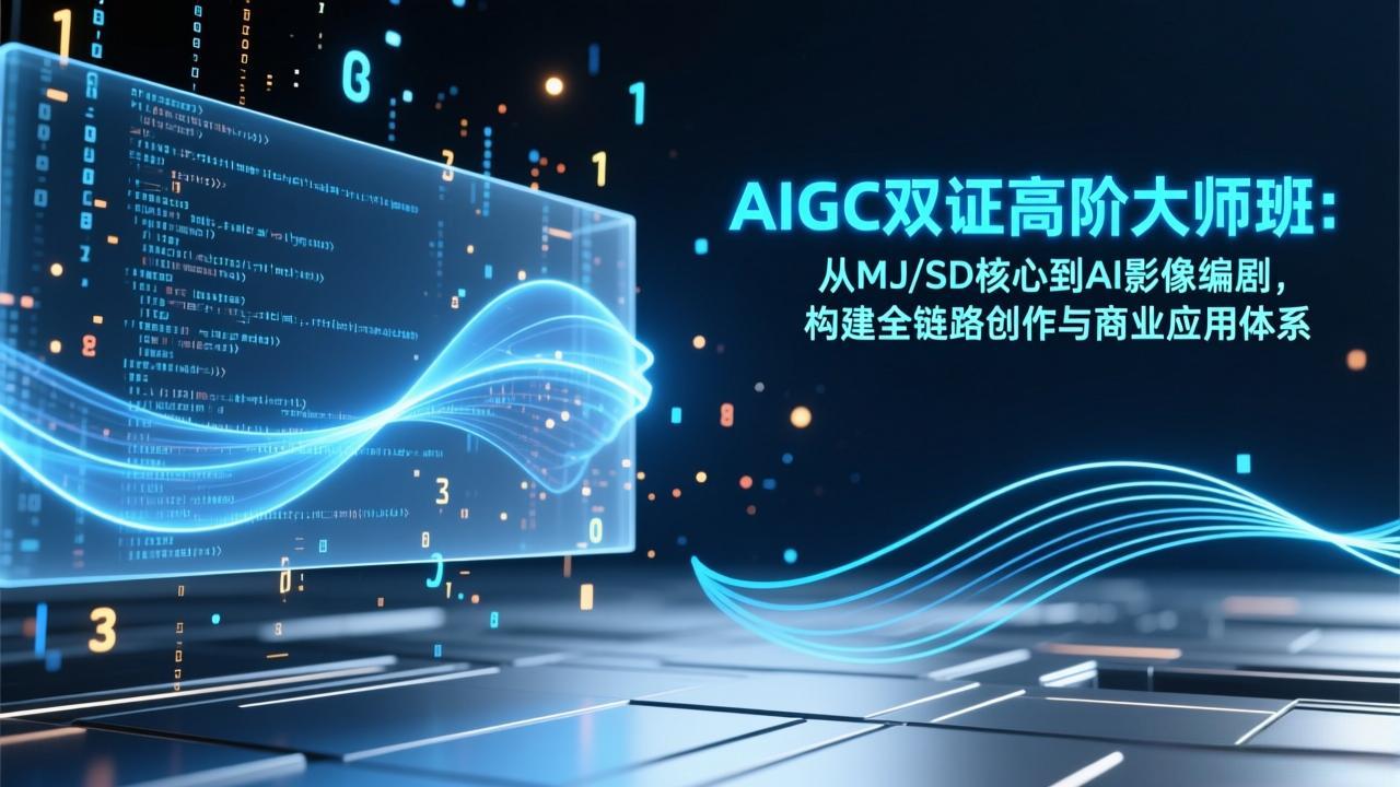 AIGC双证高阶大师班：从MJ/SD核心到AI影像编剧，构建全链路创作与商业应用体系-云创网