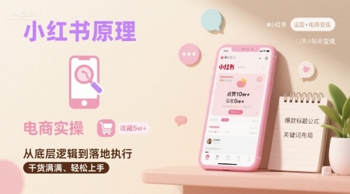 小红书原理以及详细实操流程，小红书电商教程-云创网