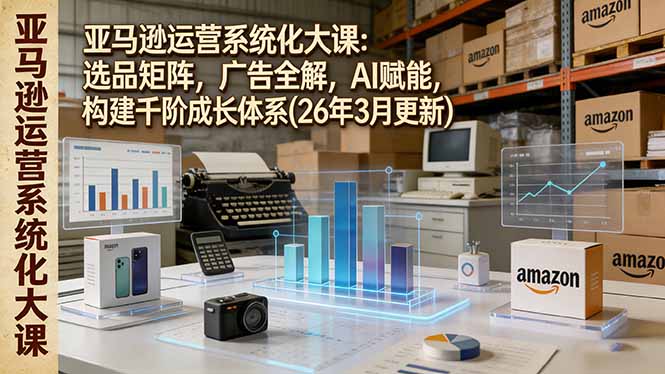 亚马逊运营系统化大课：选品矩阵，广告全解，AI赋能，构建千阶成长体系(26年3月更新-云创网